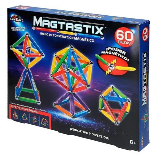 Magtastix juego construcción Deluxe con 60 Piezas Colorbaby 43926