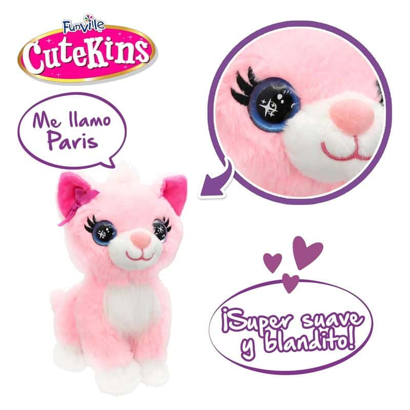 Peluche Gatito París con Bolsito Transportín Colorbaby 47153 - Imagen 2