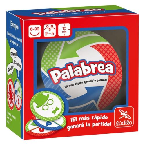 Juego mesa palabrea educativo infantil de cartas 80305 LUDILO