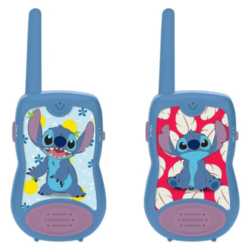 Walkie Talkie Disney Stitch diseños diferentes y clip cinturón Lexibook TW12D