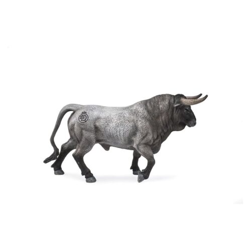 Figura toro bravo cárdeno trotando gris colección 90110002 DEQUBE