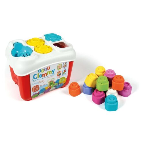 Cubo de actividades multicolor Soft Clemmy con piezas Clementoni 17171