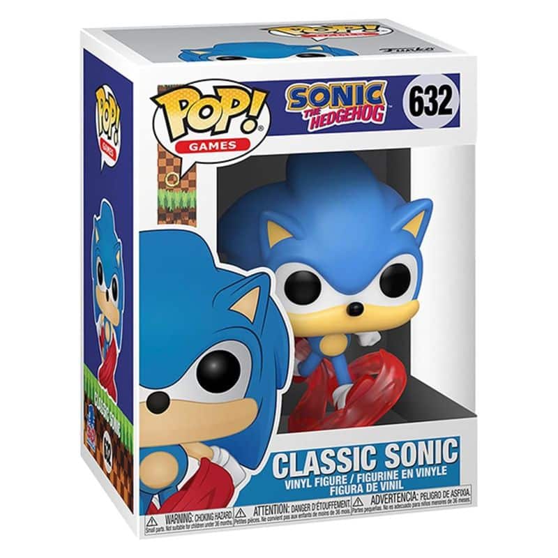 Funko POP! Games 632 Sonic The Hedgehog versión clásica de Sonic vinilo - Imagen 2