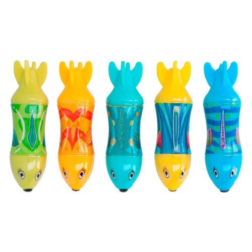 Juego piscina acuático peces torpedo Aqua World 5 piezas 45560 COLOR BABY