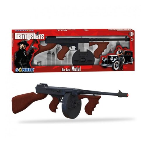 Metralleta de juguete gangster de ocho tiros metal 132/6 Gonher