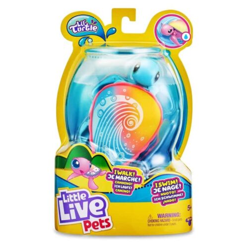 Little Live Pets Tortuga Interactiva Azul Océano LPU08000-FL Famosa