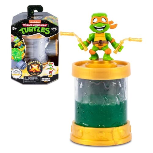 Figura aleatoria Treasure X TMNT Sewer Ninja con armas T0100000 Famosa