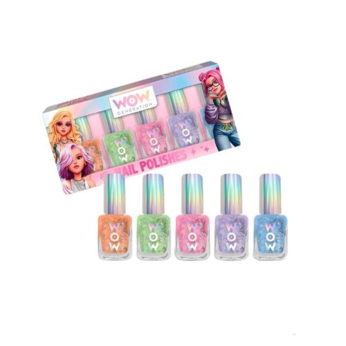 Esmalte uñas pack 5 botes color pastel Wow Generation WOW00110 Kids Euroswan
