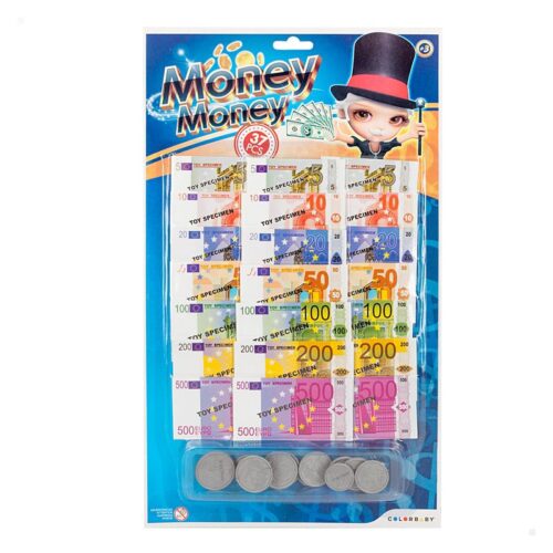 Billetes monedas de euro juguete infantil 37 piezas 45868 COLOR BABY