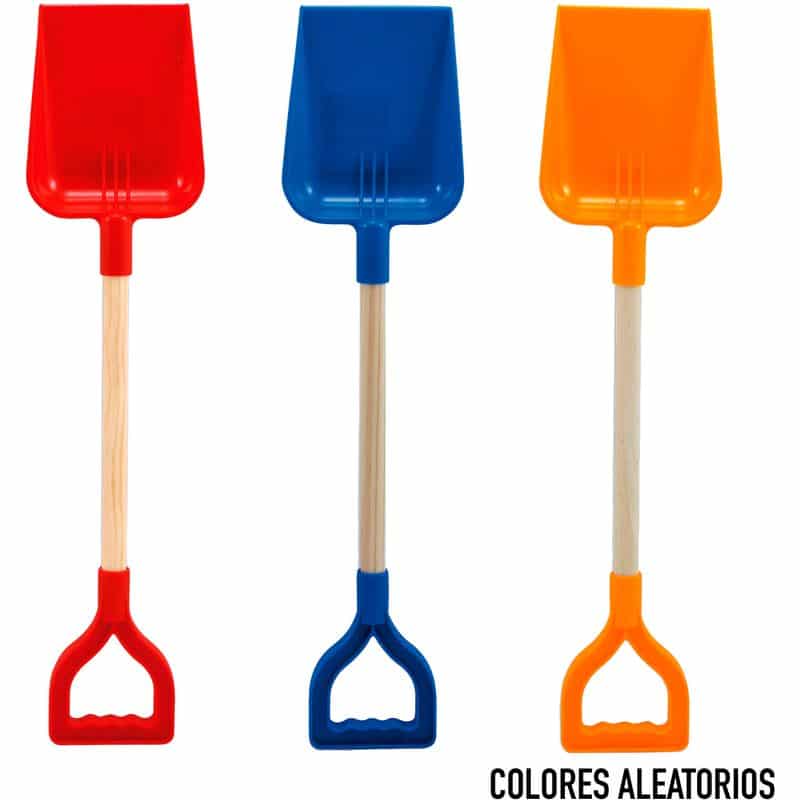 Pala con mango de madera 56 cm playa Color Beach 47035 COLOR BABY - Imagen 2
