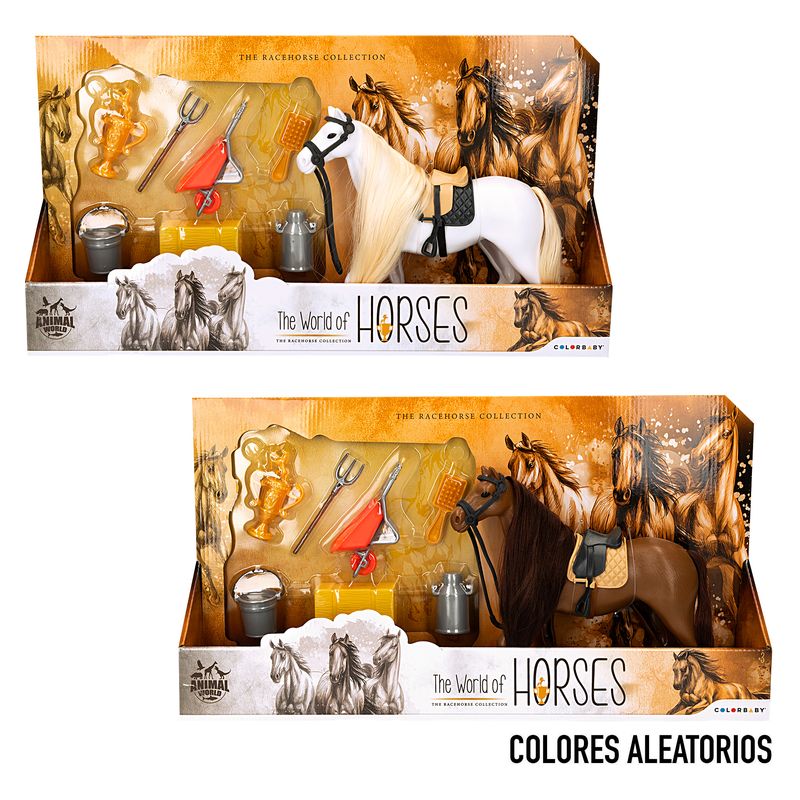 Set caballo Animal World 19 cm 7 piezas modelos surtidos 47351 COLOR BABY - Imagen 2