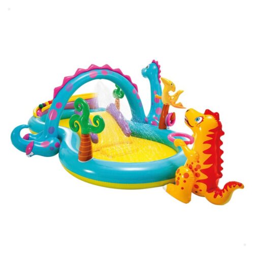 Centro de juegos dinosaurio hinchable con 6 bolas 290 litros 57135 INTEX