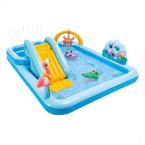Centro de juego acuático aventuras en la jungla con tobogán 57161 INTEX