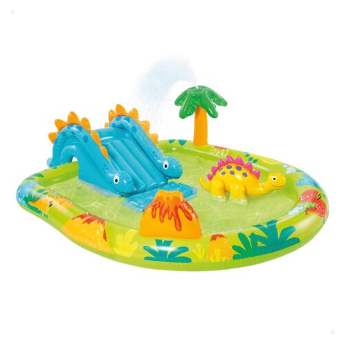 Centro de juegos agua dinosaurios con difusor y tobogán 57166 INTEX