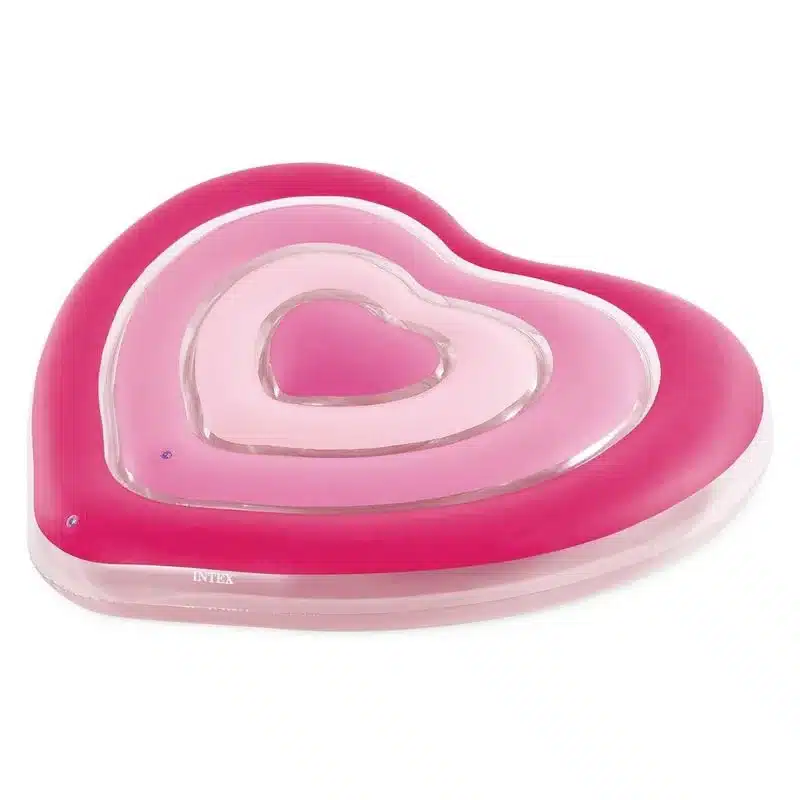 Colchoneta Hinchable Corazón Gigante Rosa Intex 58727