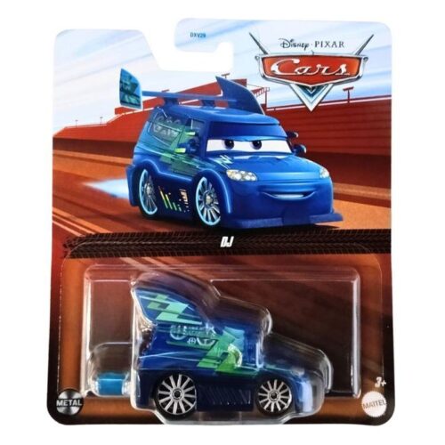 Coche Cars DJ metal color azul Disney Pixar HTX94sDXV29 MATTEL