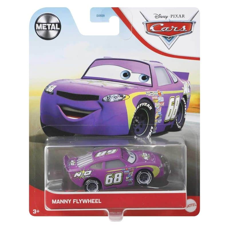 Cars coche Manny Flywheel metal Disney Pixar GRR54sDXV29 MATTEL - Imagen 2