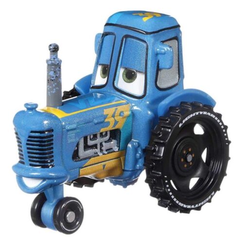 Coche Cars tractor de carreras azul Disney GRR82sDXV29 MATTEL