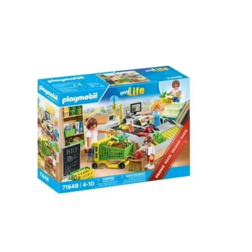 Supermercado ecológico de Playmobil línea My Life 65 piezas 71648