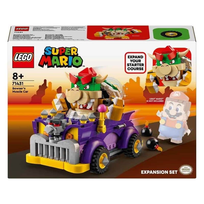 LEGO 71431 Super Mario set expansión coche monstruoso Bowser coleccionable - Imagen 3
