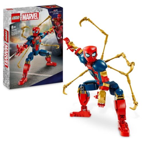 LEGO 76298 Marvel Figura para construir Iron Spider-Man roles superhéroes