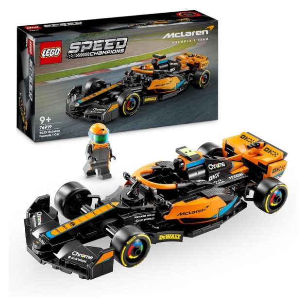 LEGO 76919 Speed Champions Fórmula 1 edición McLaren 2023 con piloto