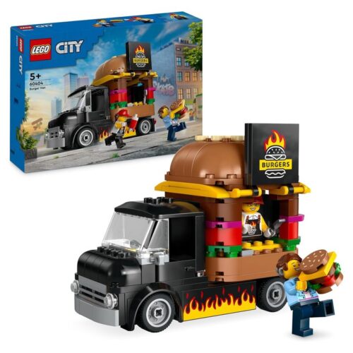 LEGO 60404 City Camión Hamburguesería Food Truck con figuras incluidas