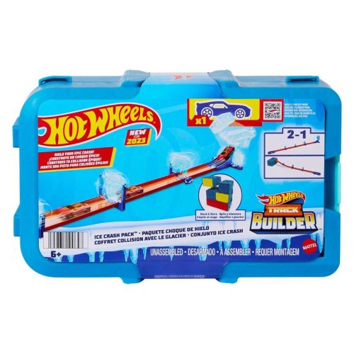 Pista coches Hot Wheels Track Builder Pack choque de hielo Mattel HKX40