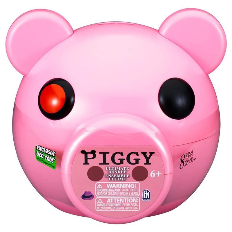 Pack Piggy y cabeza portátil con figura, peluche y accesorios Bizak 64238175