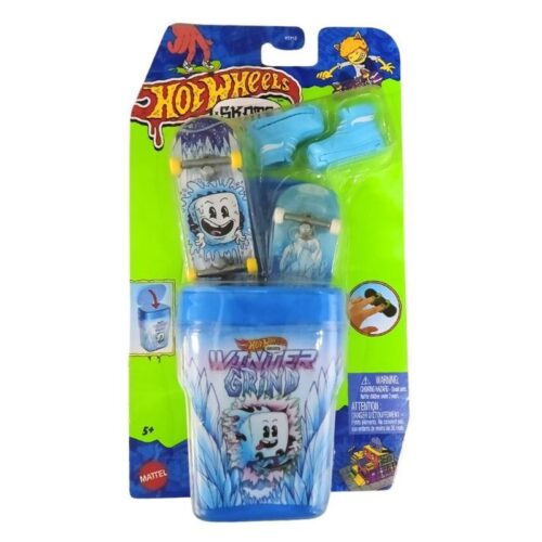 Hot Wheels Skate dedos Winter Grind con caja HVK77sHTP10 MATTEL