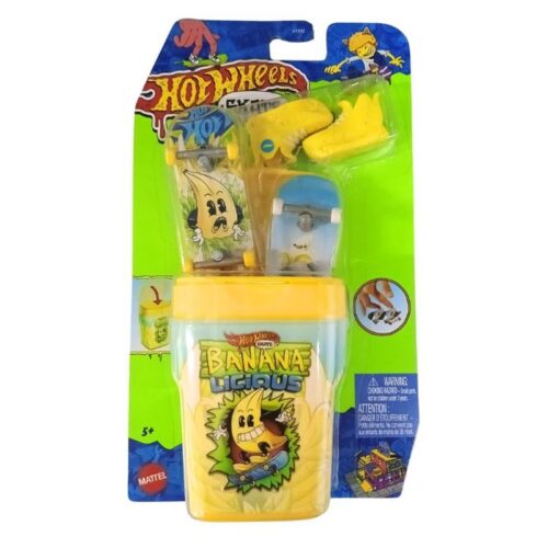 Hot Wheels Skate dedos Banana Licious con caja HVK79sHTP10 MATTEL
