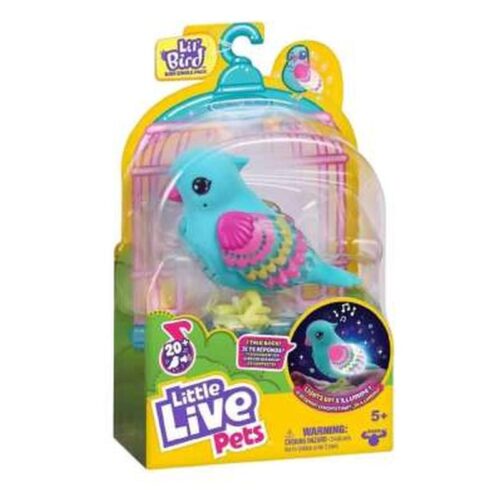 Pájaro parlanchín interactivo Little Live Pets azul 36797sLPB14000 Famosa