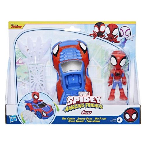 Set figura y vehículo de Spidey y sus increíbles amigos Hasbro F7454