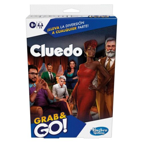 Juego portátil de viaje Cluedo Grab y Go! multijugador F8251 Hasbro