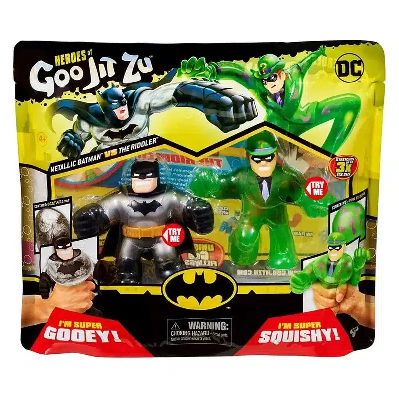 Pack de figuras Goo Jit Zu Heroes Batman vs Riddler 41228sCO41184 Bandai - Imagen 2