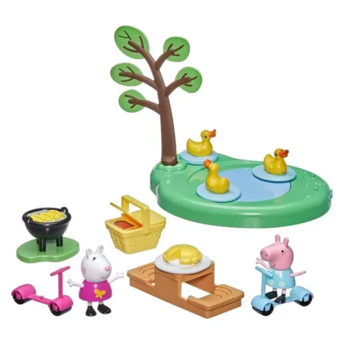 Playset Peppa Pig de picnic con accesorios y figuras F2516 HASBRO
