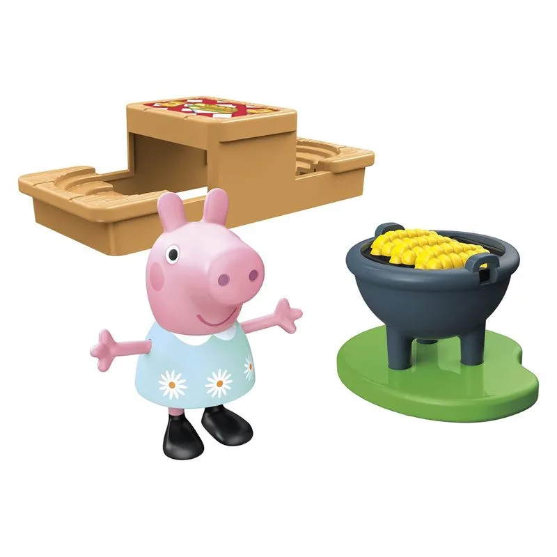 Playset Peppa Pig de picnic con accesorios y figuras F2516 HASBRO - Imagen 3
