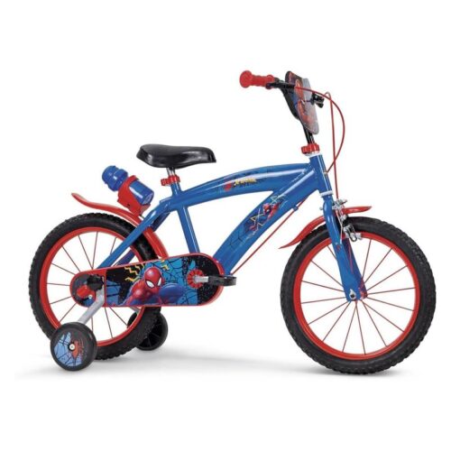 Bicicleta infantil Huffy Spidermann 16 pulgadas azul y roja Toimsa 16874