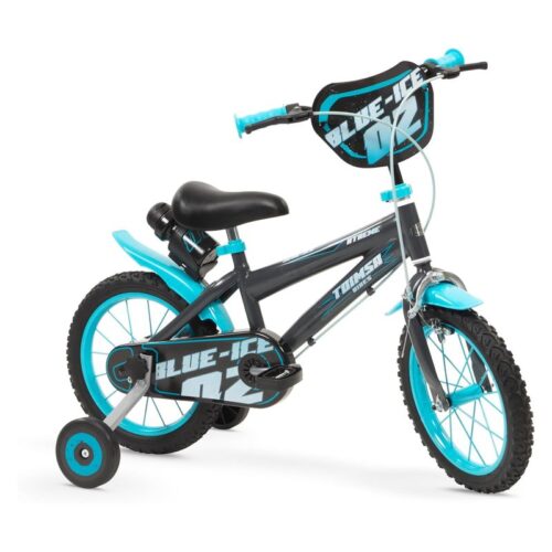 Bicicleta infantil 14 pulgadas Blue-Ice negra y turquesa 14115 TOIMSA