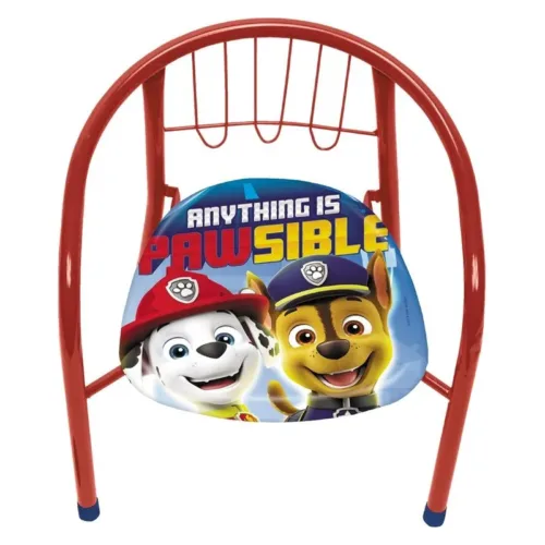 Silla infantil metal de la Patrulla Canina 35,5x30x33,5cm PW13031 ARDITEX