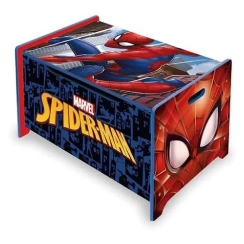 Baúl juguetes Spiderman con cierre seguridad 62,5x40x37cm SM14179 ARDITEX