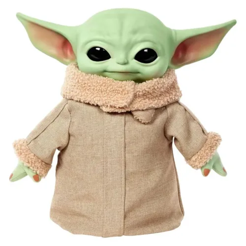 Peluche de Grogu The Mandalorian Star Wars HJM25 Mattel cierra los ojos