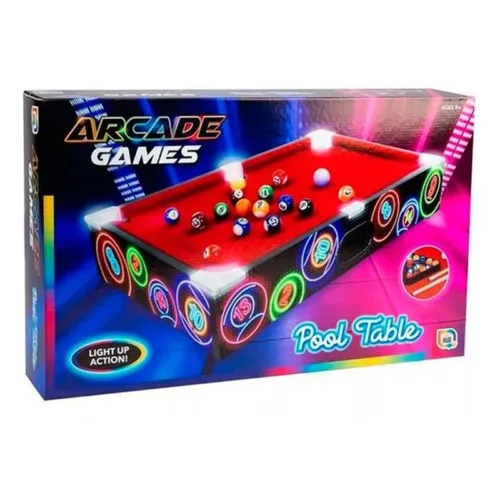 Billar de sobremesa con luces led multicolor Arcade Games R65-5722-S VALUVIC