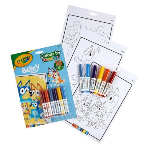 Álbum de colorear más set de seis rotuladores Bluey 04-2776 CRAYOLA