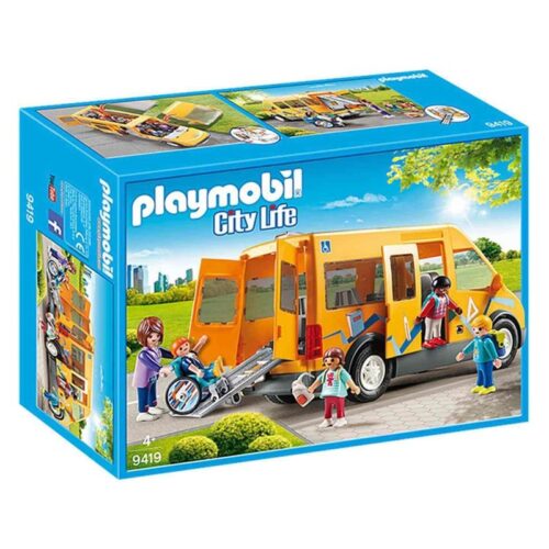 Playmobil 9419 City Life autobús escolar con alumnos y profesores