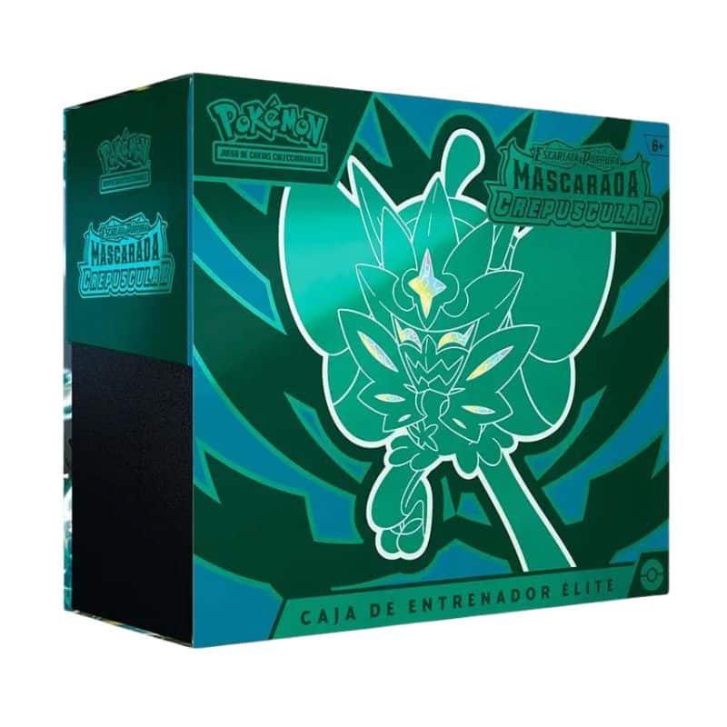 Caja entrenador Élite Pokémon Mascarada Crepuscular ETB TCGPC50515 Bandai
