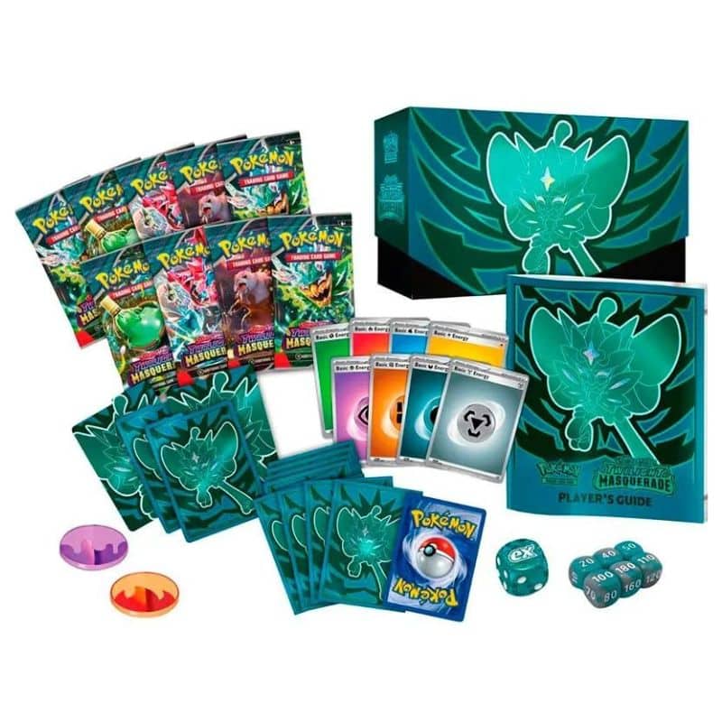 Caja entrenador Élite Pokémon Mascarada Crepuscular ETB TCGPC50515 Bandai - Imagen 2