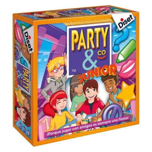 Party & Co Junior 10103 Diset juego de mesa infantil de pruebas y retos