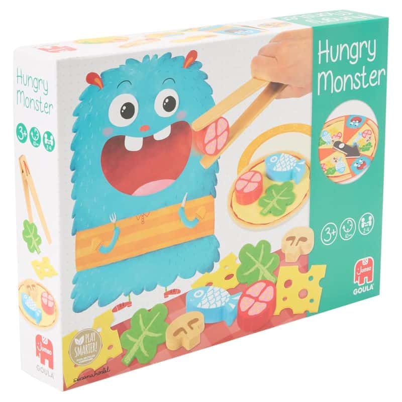 Hungry Monster Goula 53172 Diset juego de mesa preescolar de madera