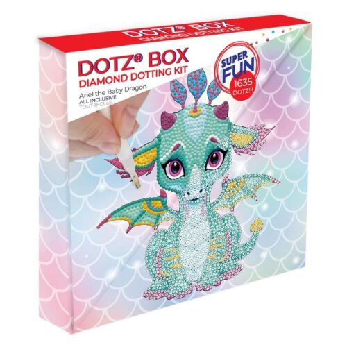 Diamond Dotz Ariel Bebé Dragón DBX010 MADNESSTOYS pintura con diamantes